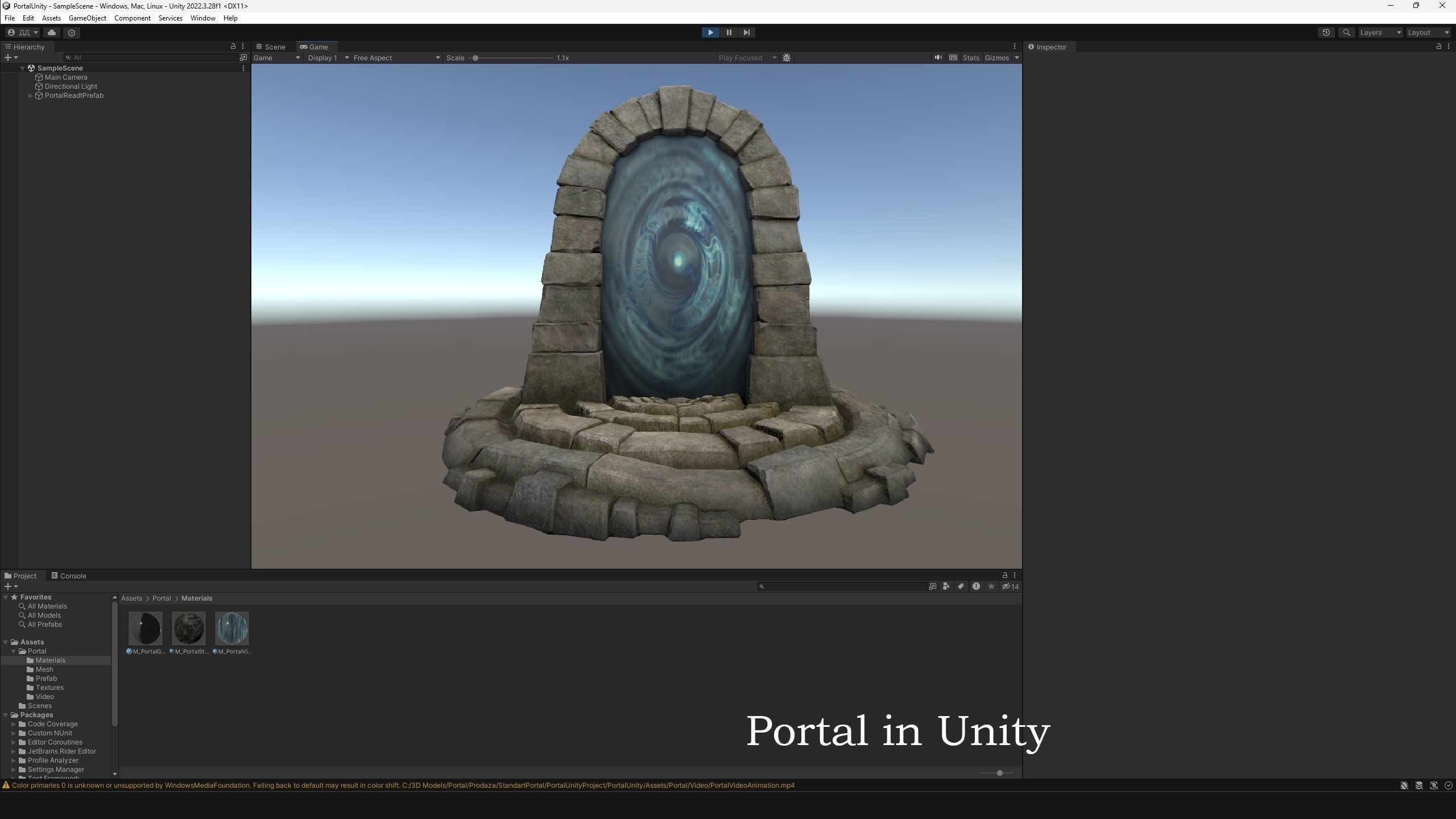 Portal Teleport Pack Set  for Unreal Engine and Unity Low-poly 3D model_22