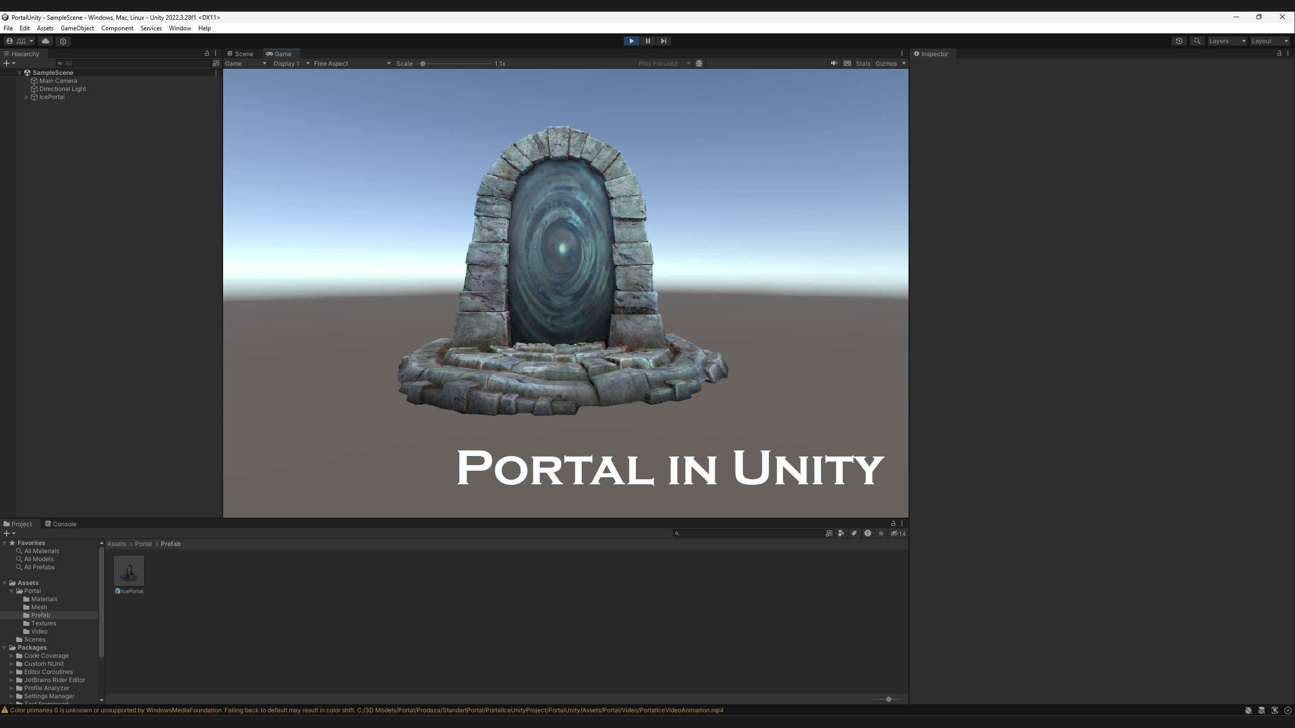 Portal Teleport Pack Set  for Unreal Engine and Unity Low-poly 3D model_19