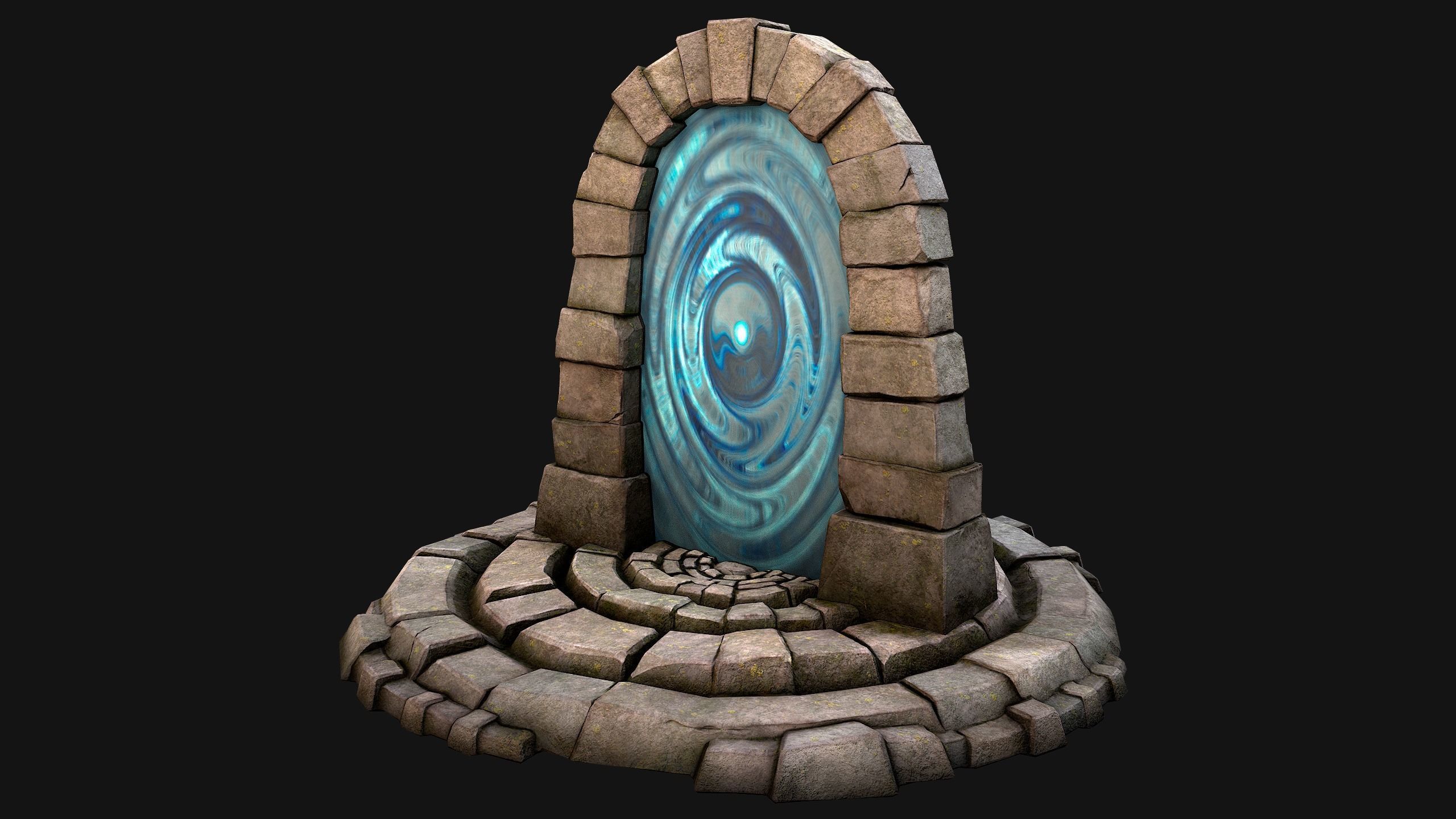 Portal Teleport Pack Set  for Unreal Engine and Unity Low-poly 3D model_46