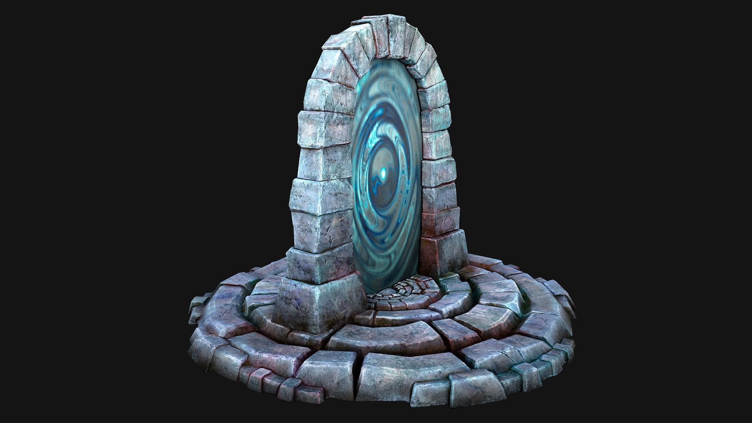 Portal Teleport Pack Set  for Unreal Engine and Unity Low-poly 3D model_37