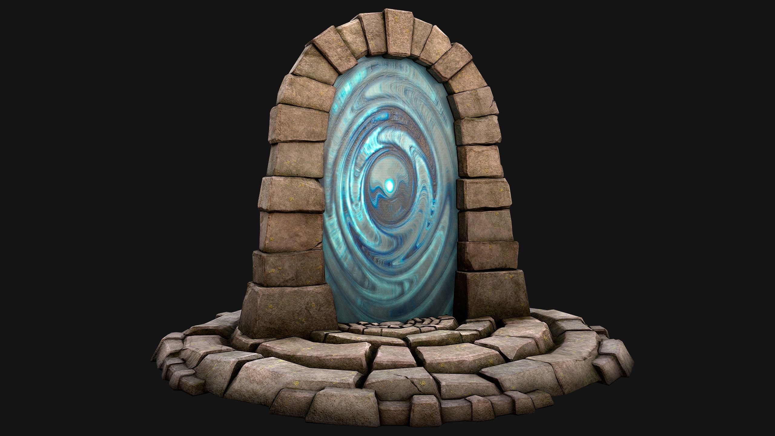 Portal Teleport Pack Set  for Unreal Engine and Unity Low-poly 3D model_20