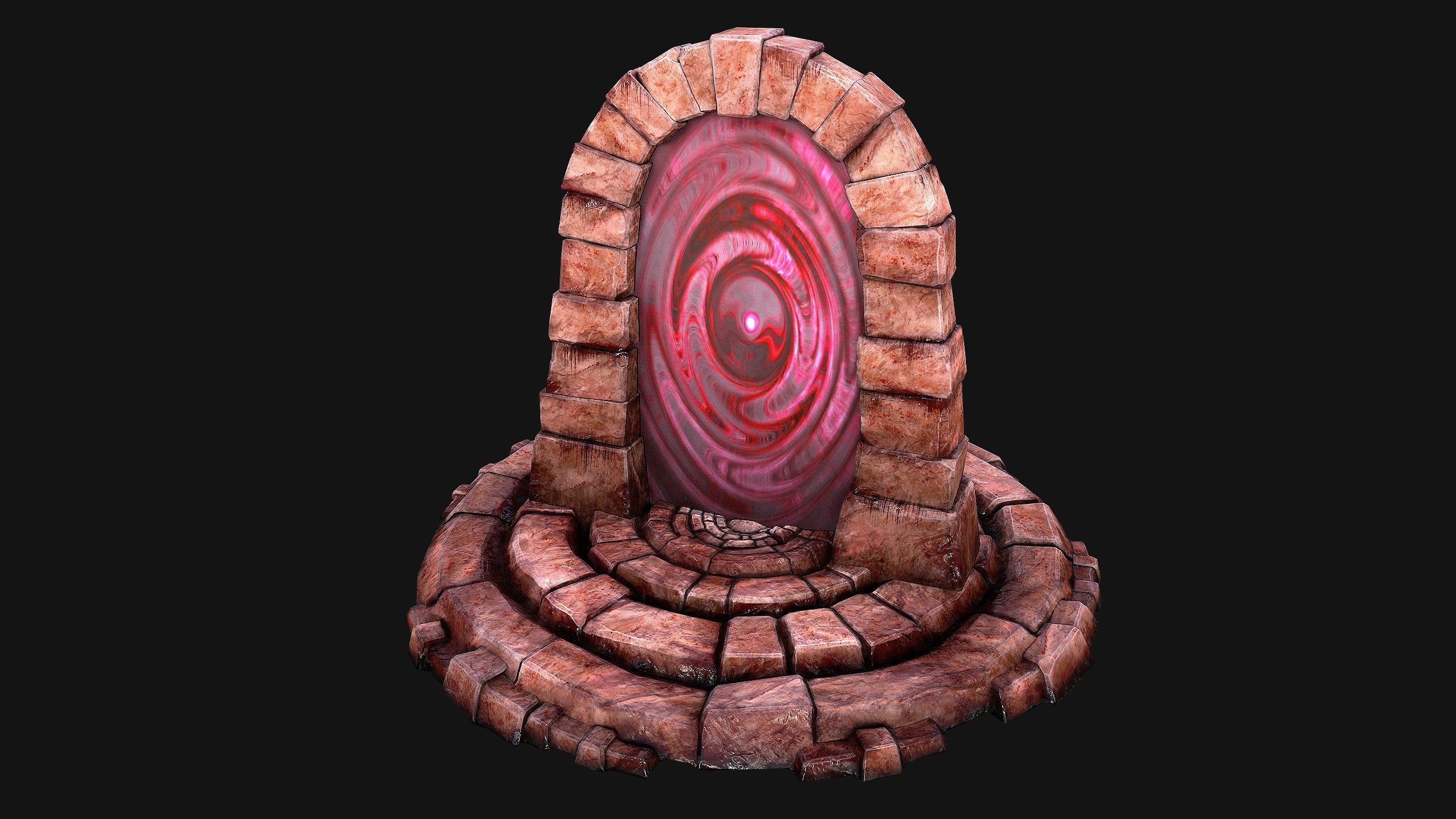Portal Teleport Pack Set  for Unreal Engine and Unity Low-poly 3D model_34