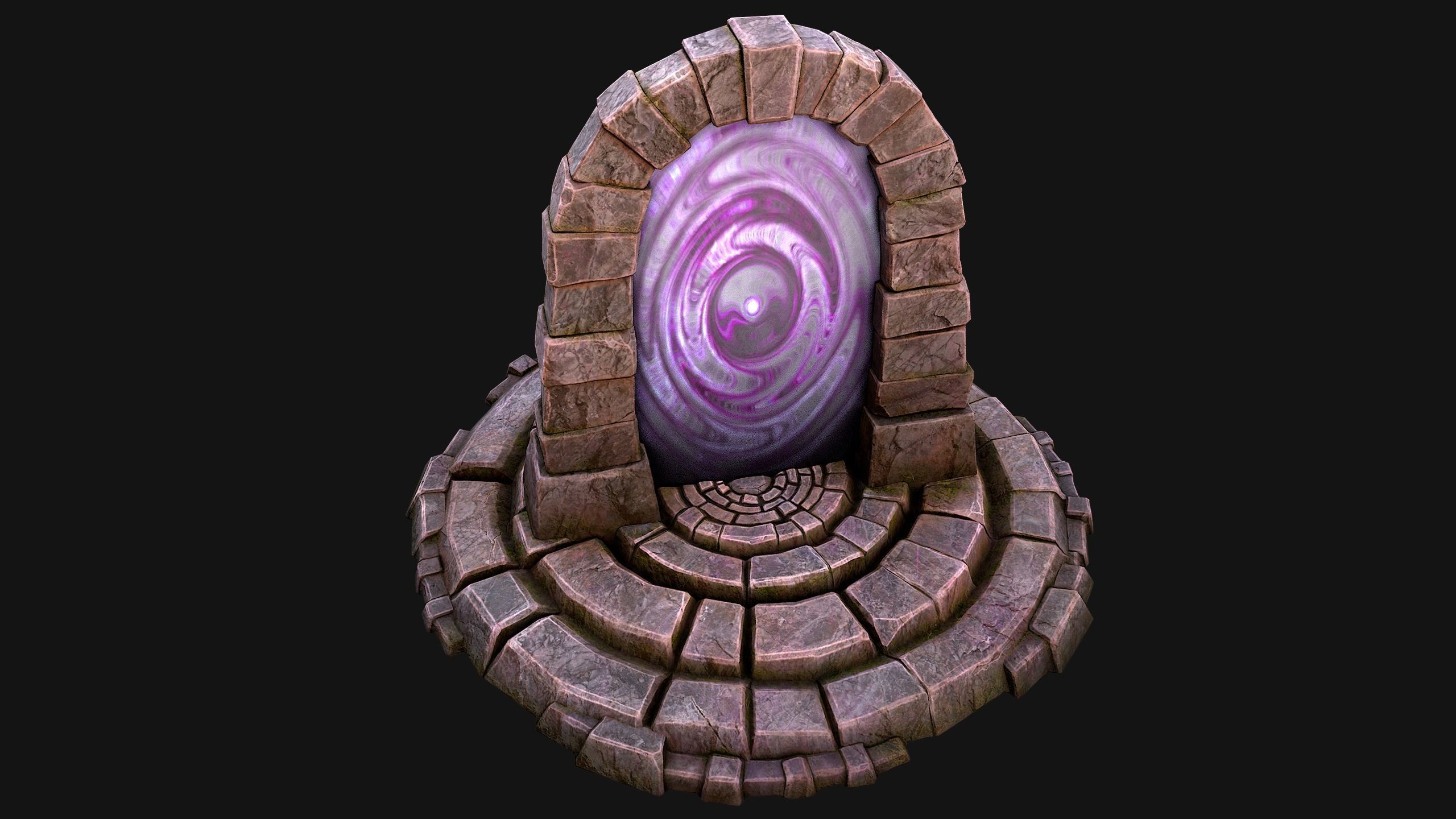 Portal Teleport Pack Set  for Unreal Engine and Unity Low-poly 3D model_48