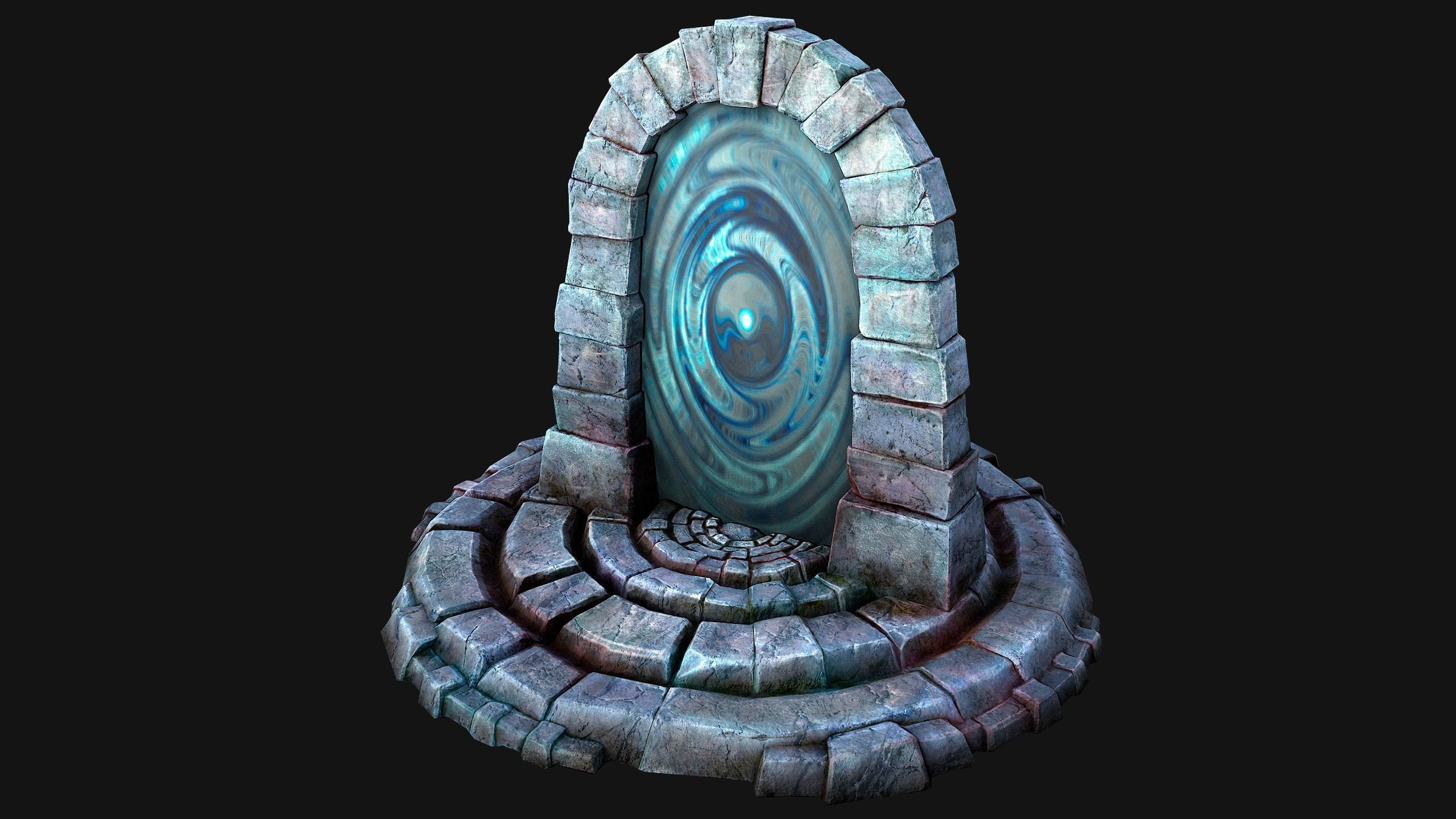 Portal Teleport Pack Set  for Unreal Engine and Unity Low-poly 3D model_17