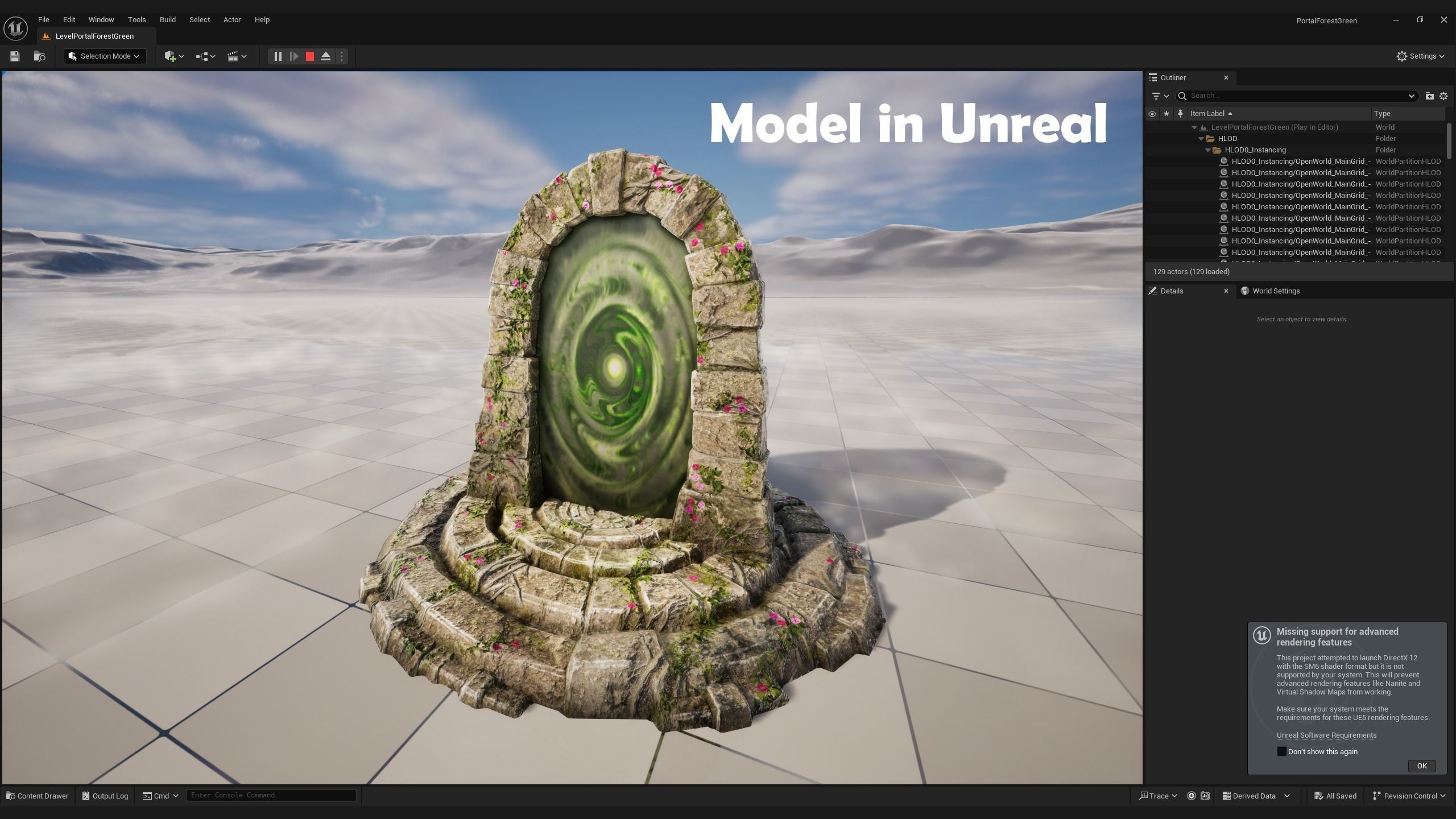 Portal Teleport Pack Set  for Unreal Engine and Unity Low-poly 3D model_30