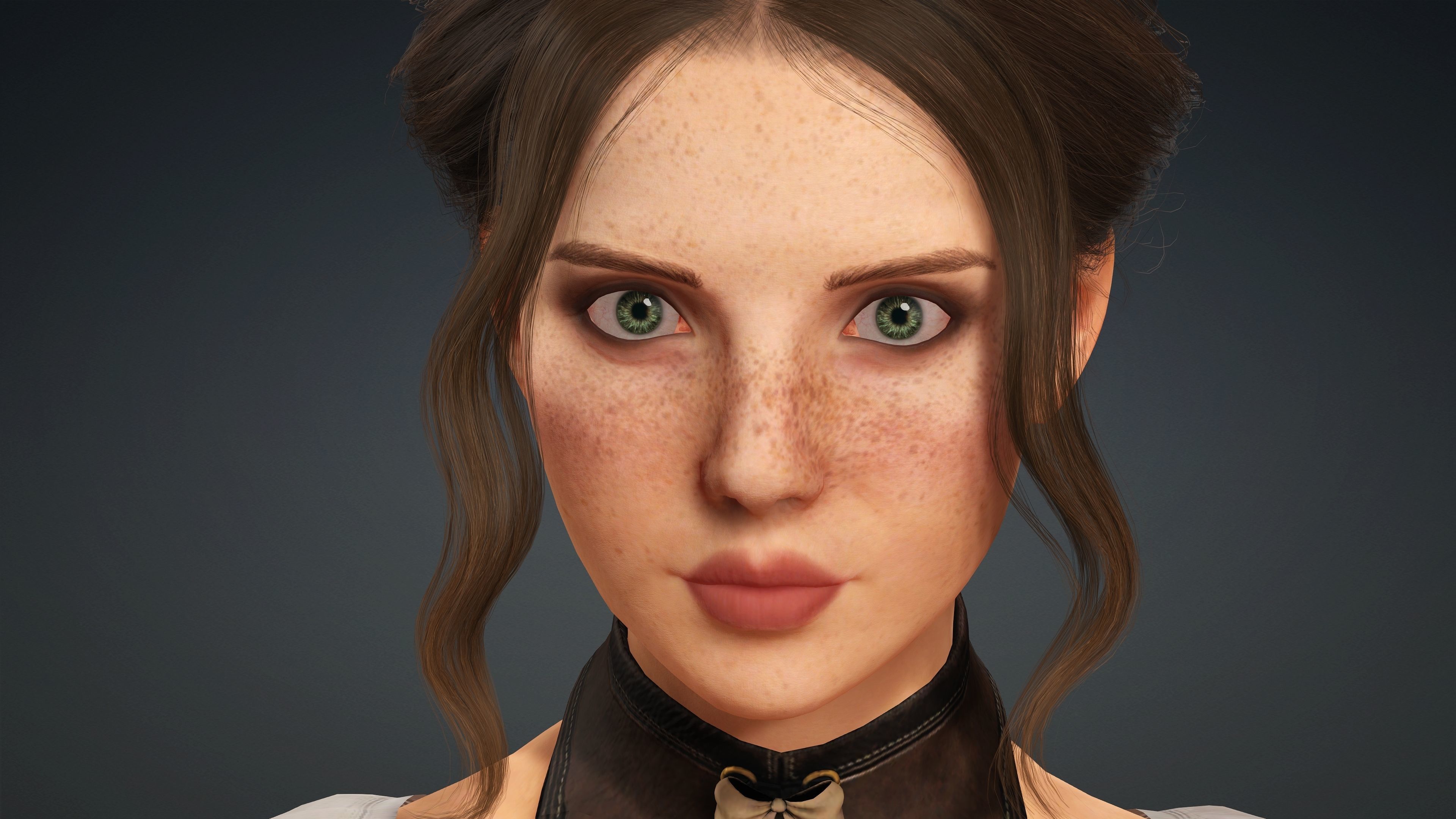 Sexy Character - Fully Rigged 3D model Low-poly 3D model_2