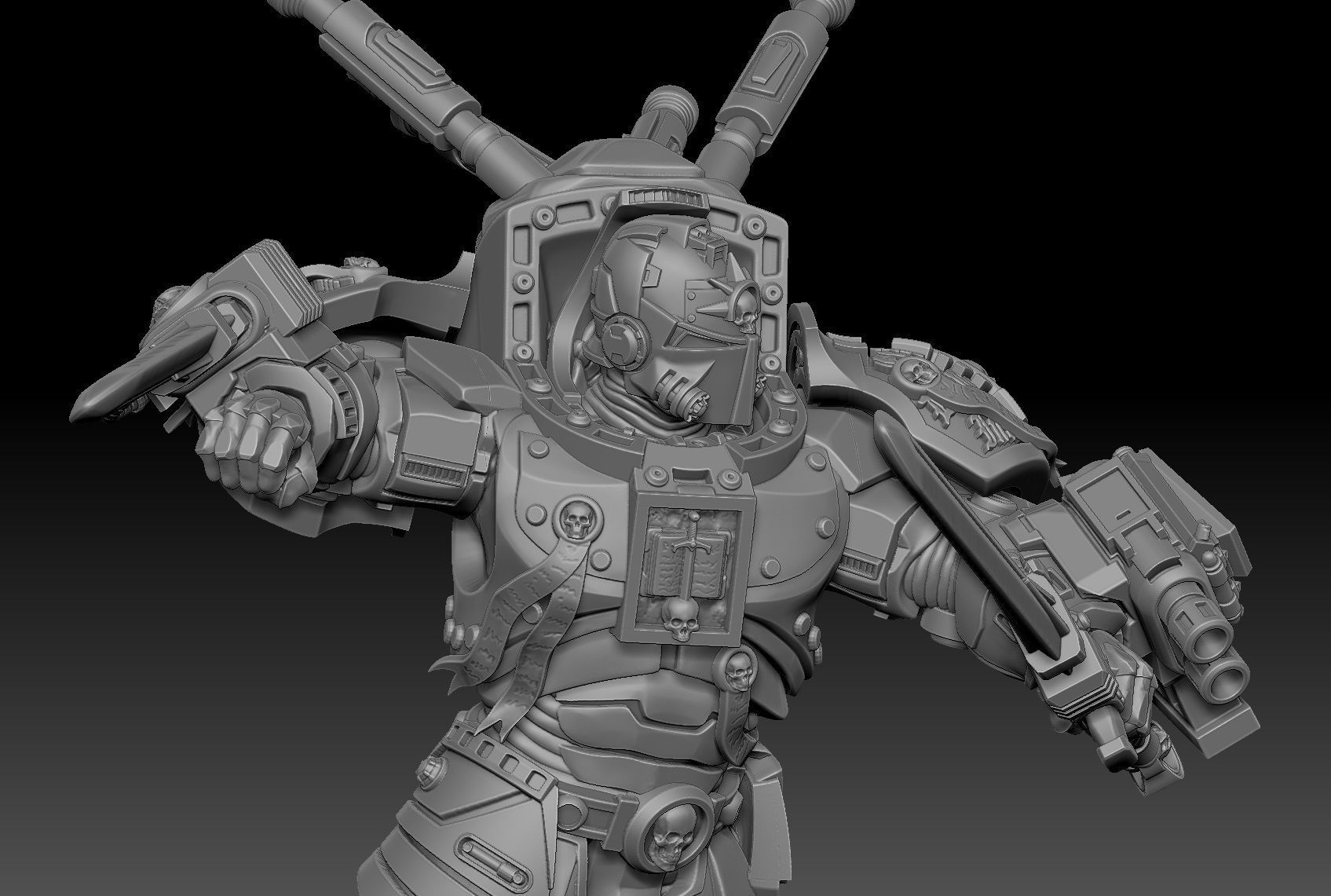 First Crusader Terminator 3D print model_7