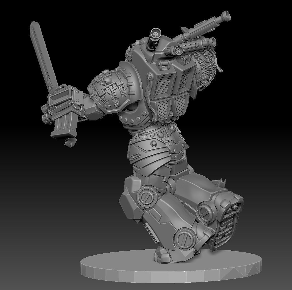 First Crusader Terminator 3D print model_4