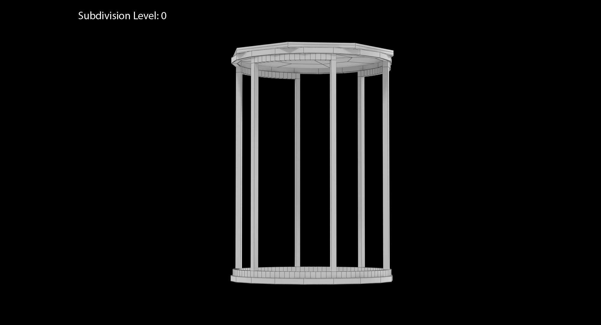 Baker No 7858 Martini Table Low-poly 3D model_21