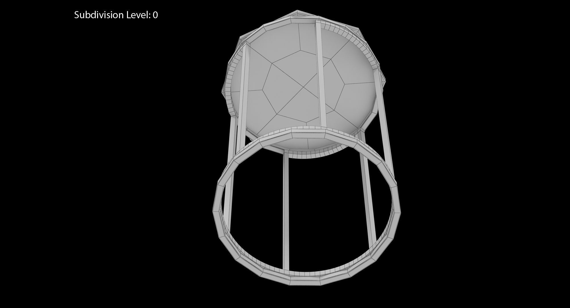 Baker No 7858 Martini Table Low-poly 3D model_23