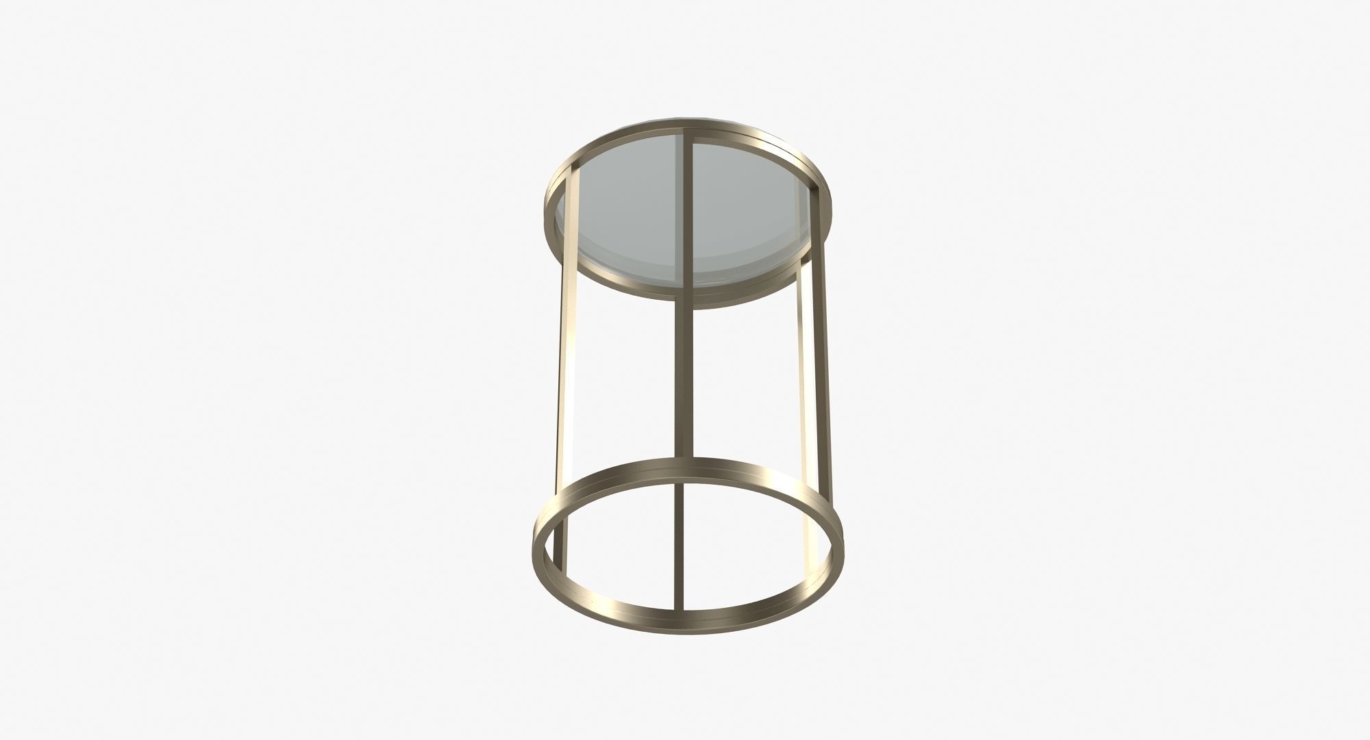 Baker No 7858 Martini Table Low-poly 3D model_5