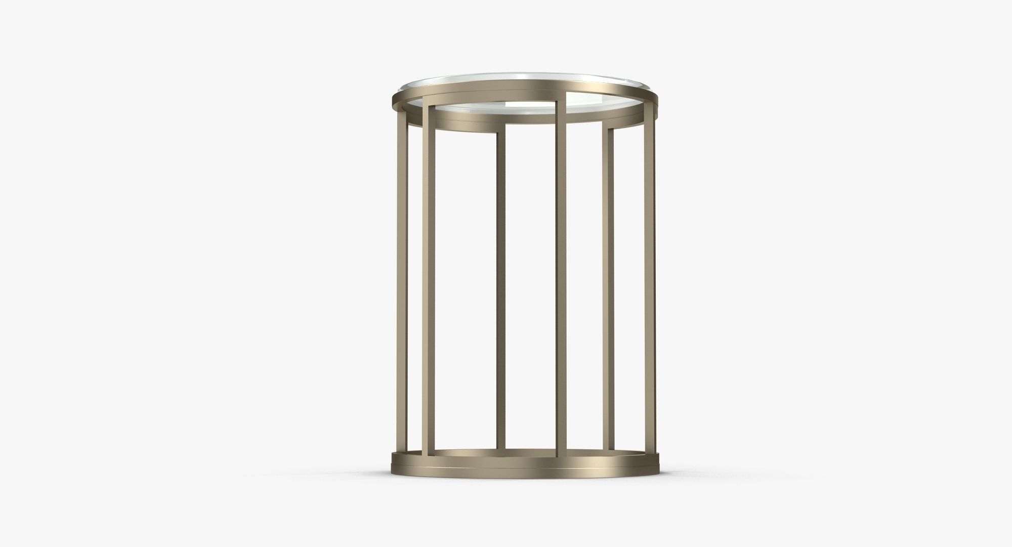 Baker No 7858 Martini Table Low-poly 3D model_3