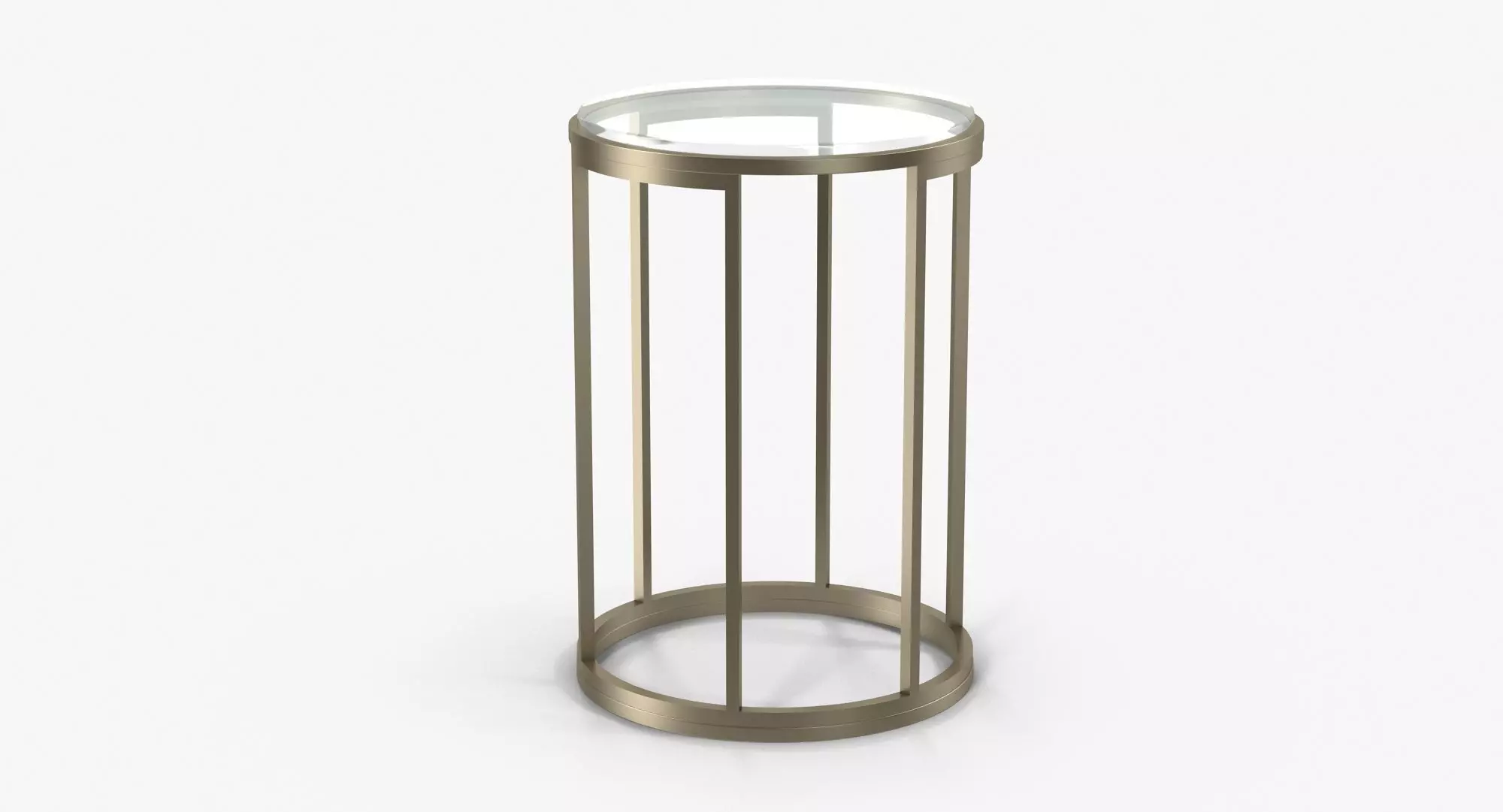 Baker No 7858 Martini Table Low-poly 3D model_0