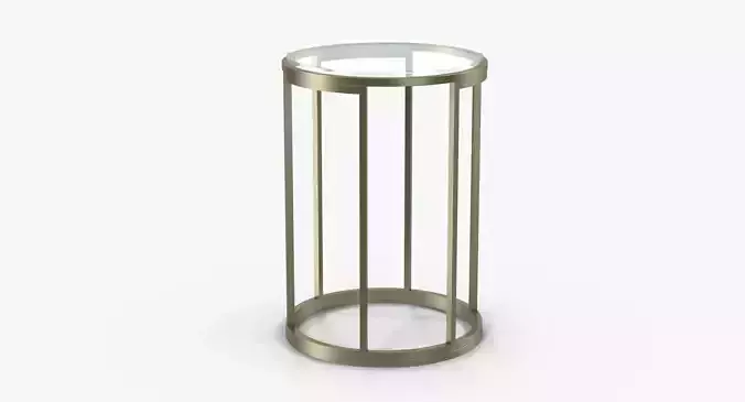 Baker No 7858 Martini Table Low-poly 3D model