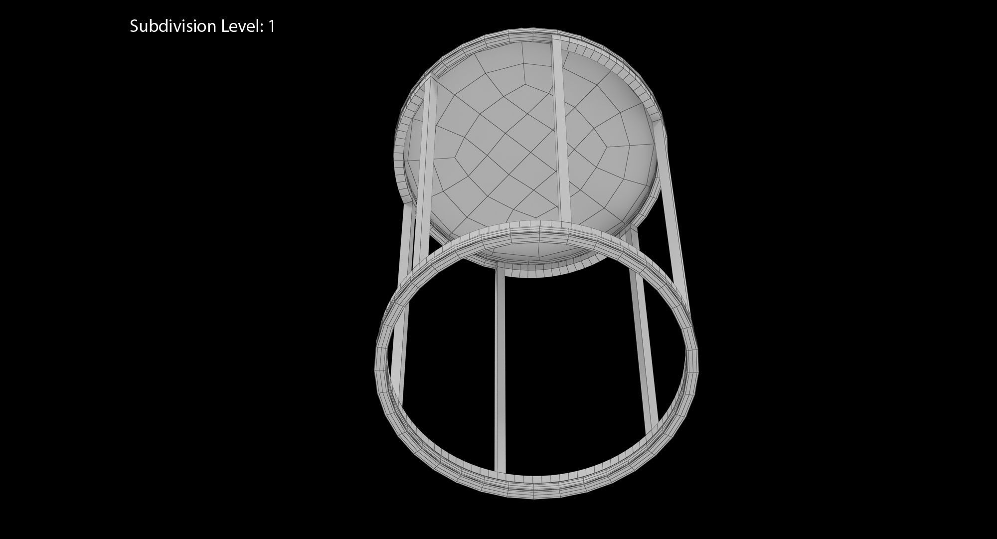 Baker No 7858 Martini Table Low-poly 3D model_24