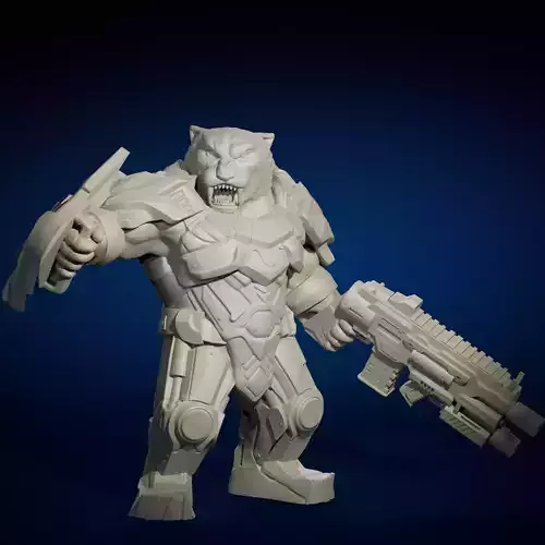 TIGER FROM FUTURE ANIMALS SQUAD 3D print model