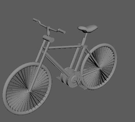 bicycle Low-poly 3D model