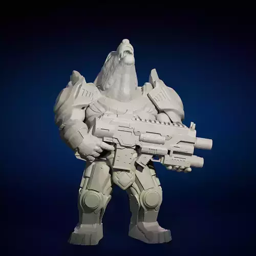 WOLF FROM FUTURE ANIMALS SQUAD 3D print model