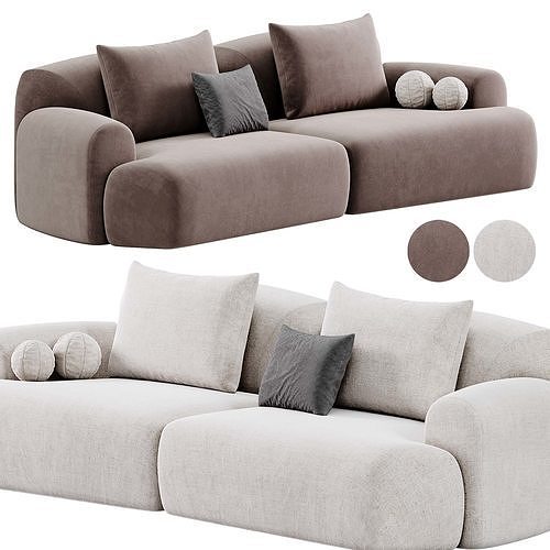 Buddie Sofa By Natuzzi 3D model