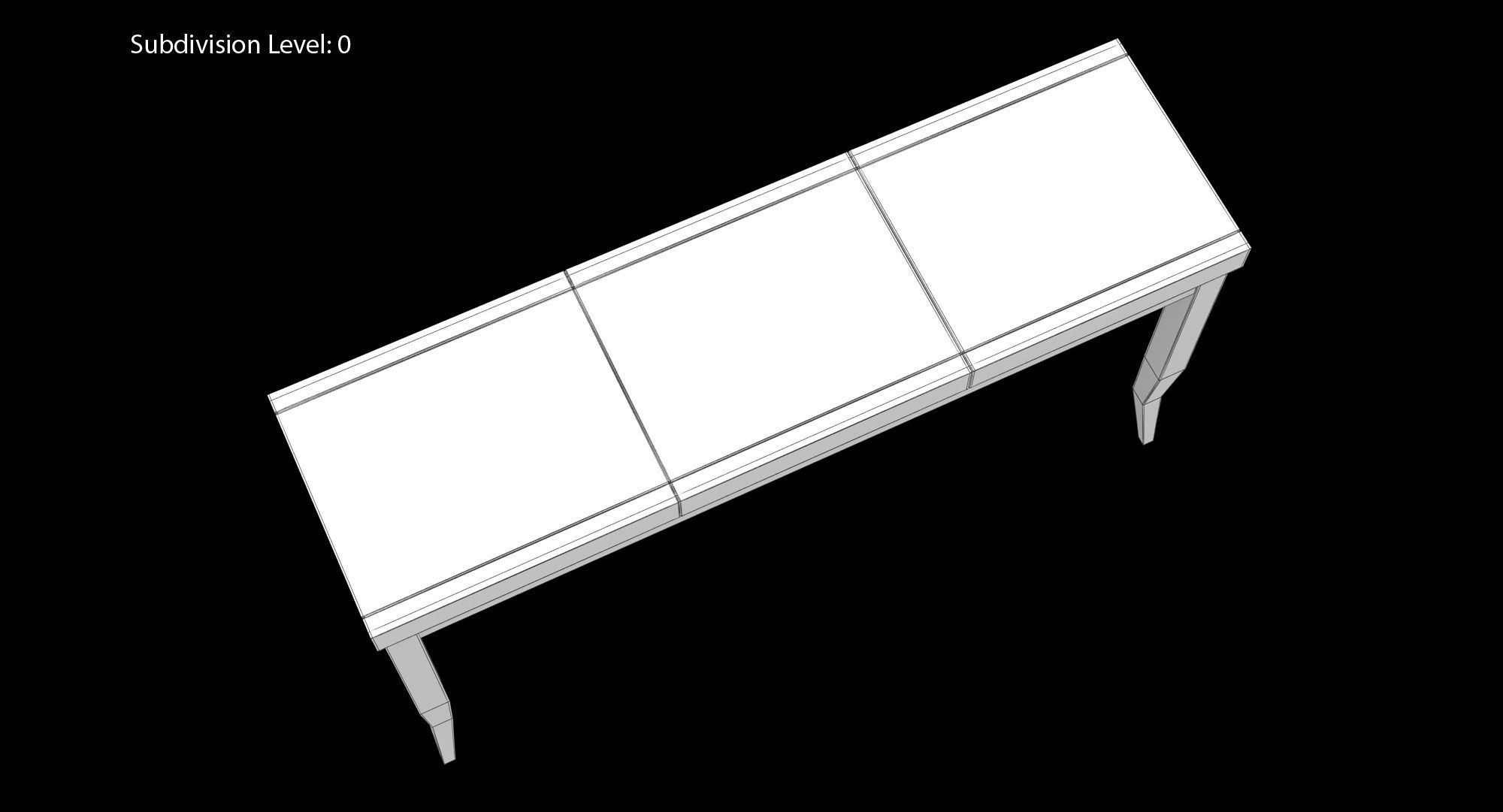 Elitis Belle De Jour Table Low-poly 3D model_23