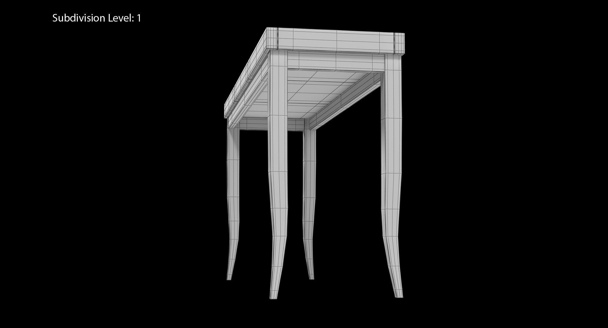 Elitis Belle De Jour Table Low-poly 3D model_22