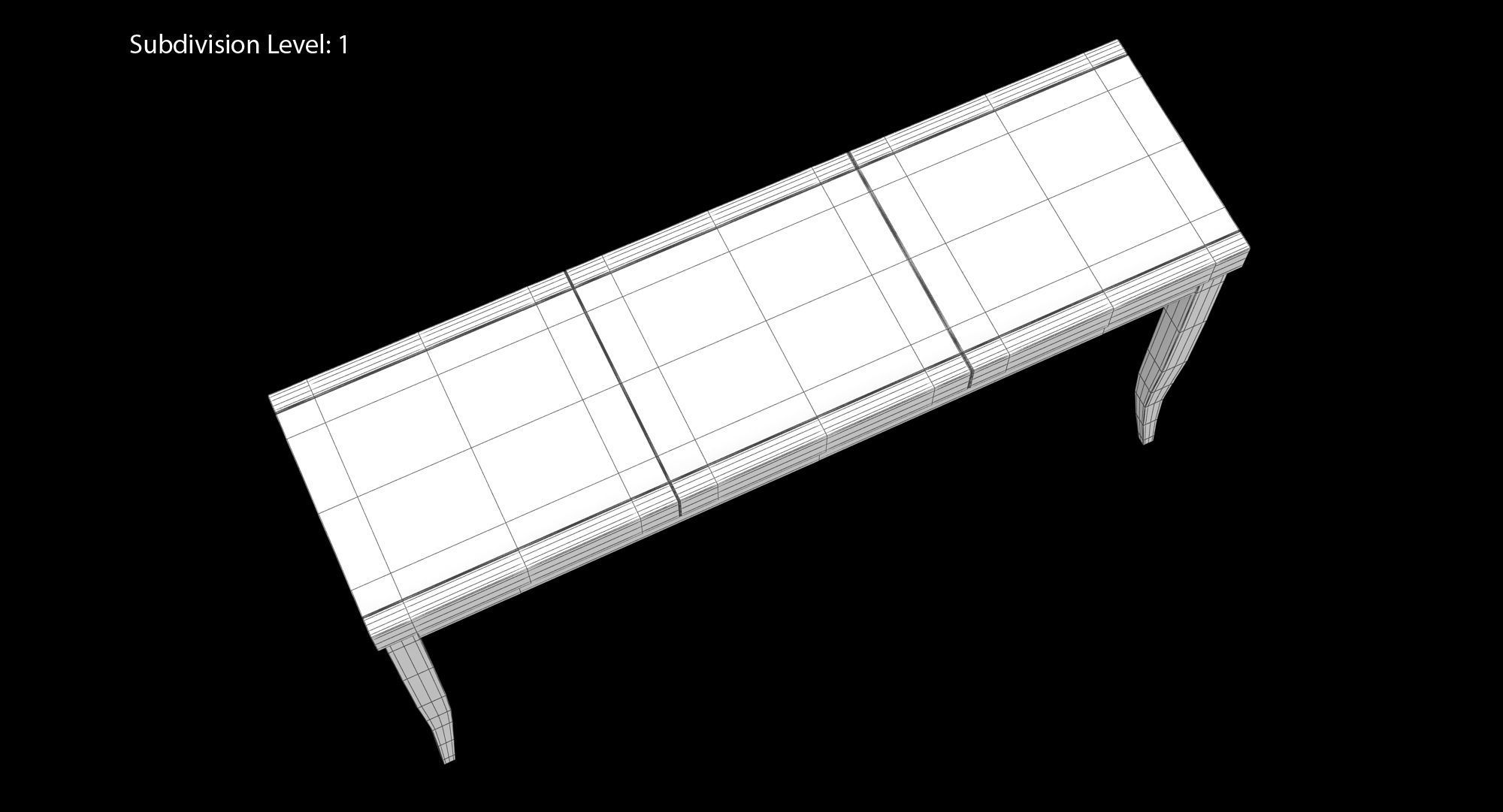 Elitis Belle De Jour Table Low-poly 3D model_24