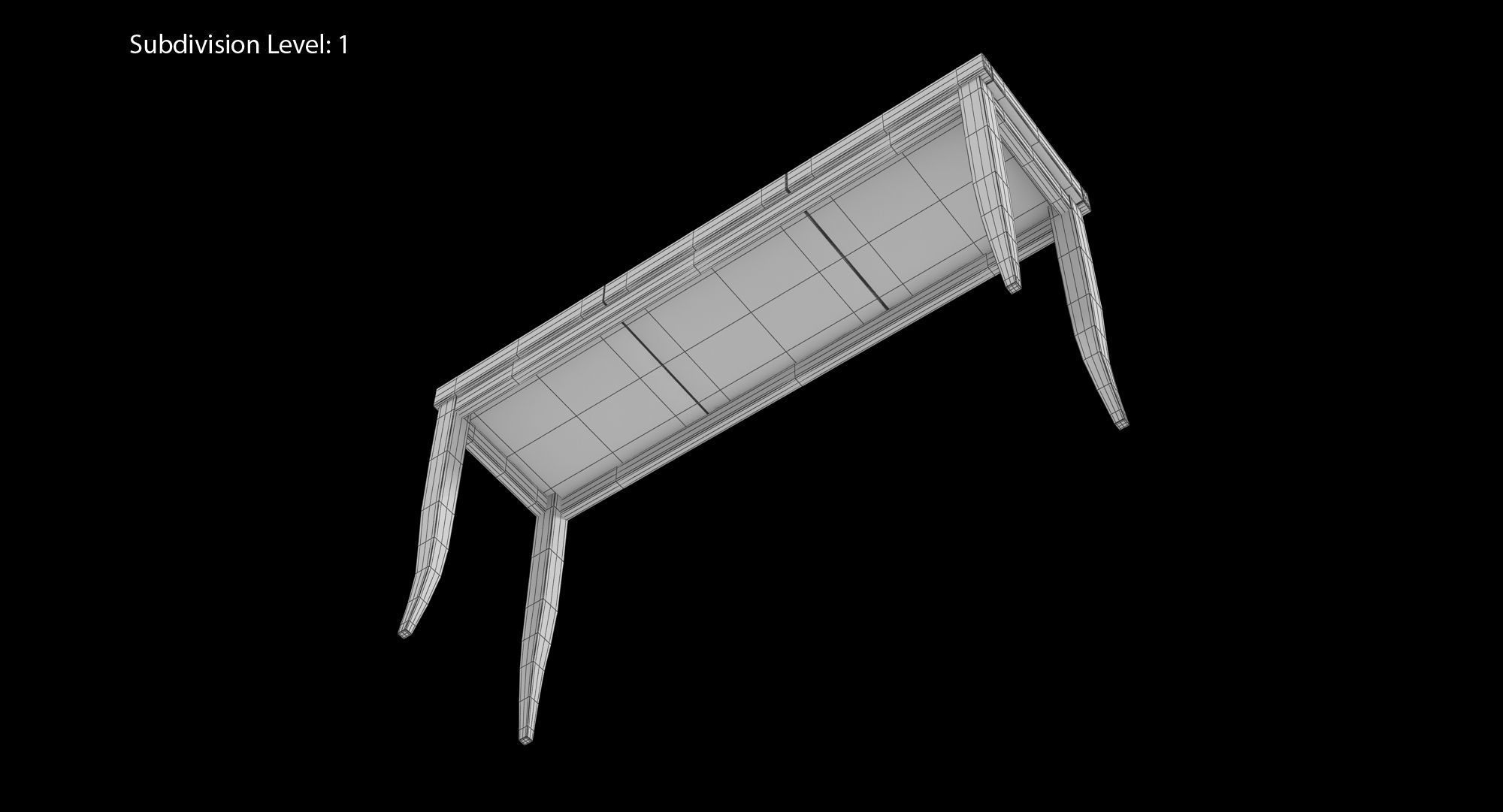 Elitis Belle De Jour Table Low-poly 3D model_26