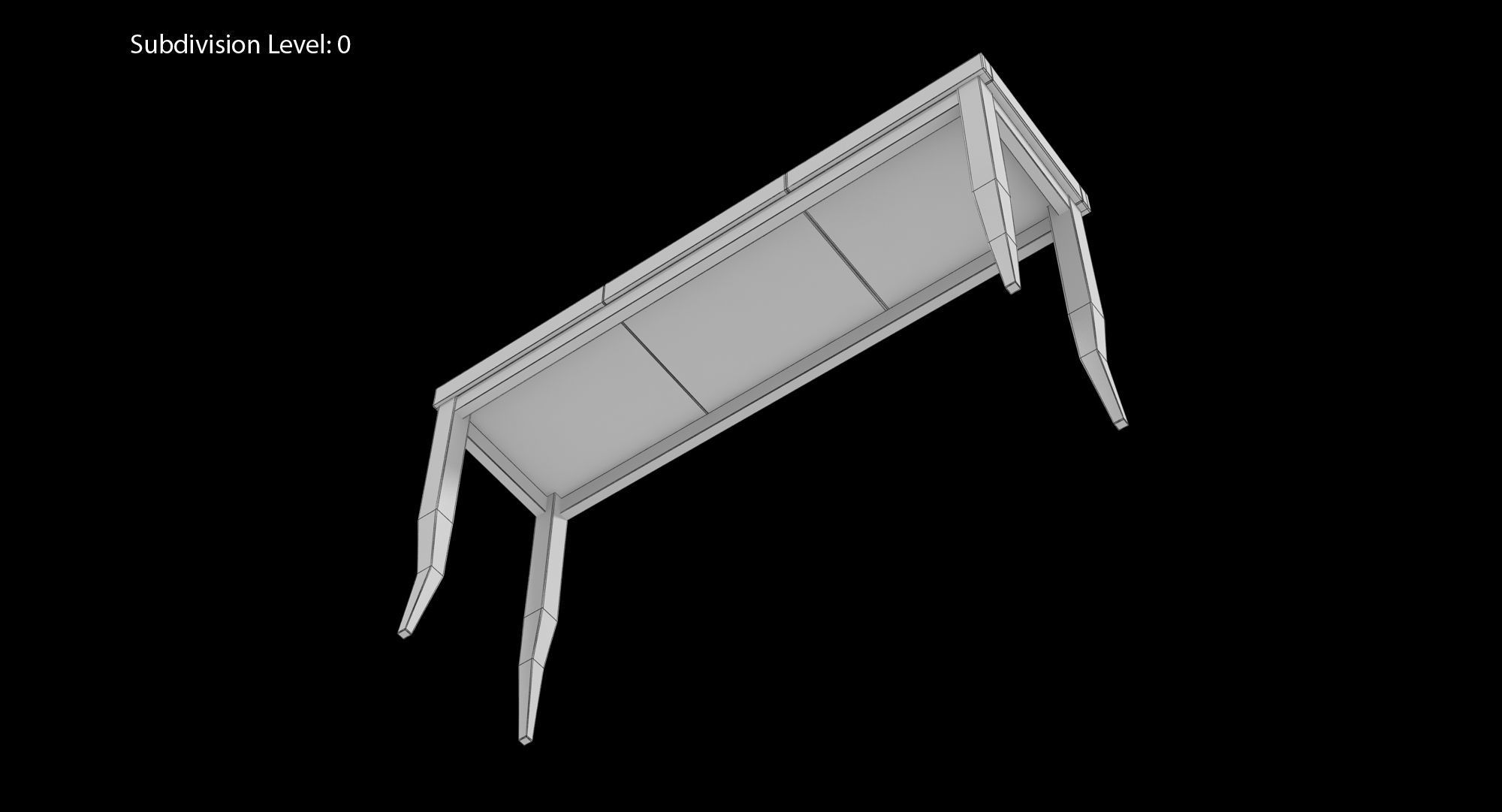Elitis Belle De Jour Table Low-poly 3D model_25