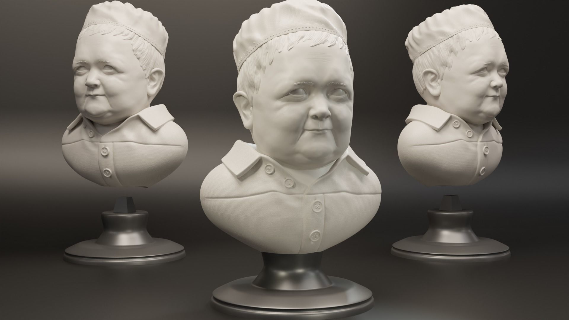 HASBULLA BUST 3D print model_2