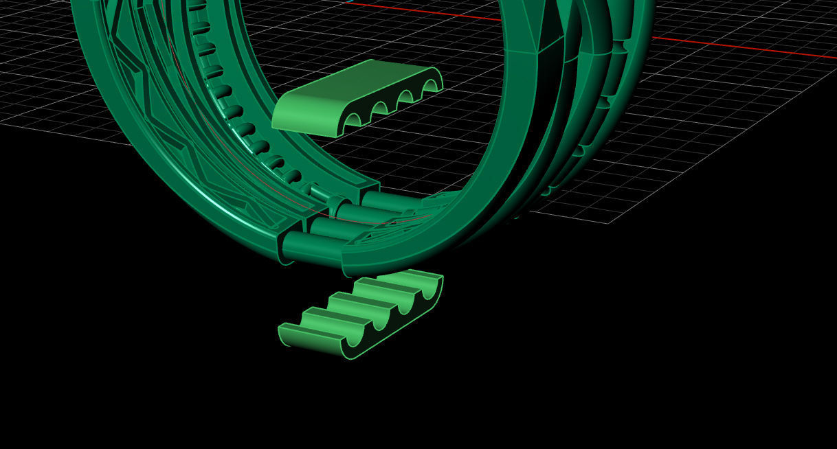 Multi-line-ring 3D print model_15