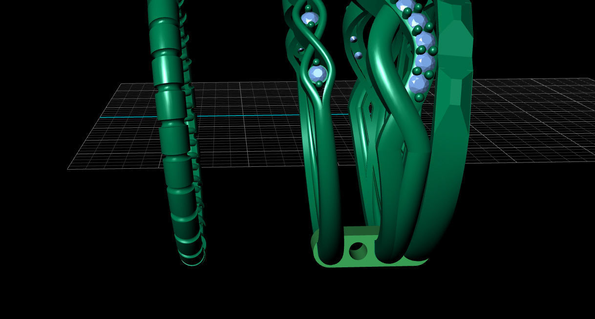 Multi-line-ring 3D print model_8