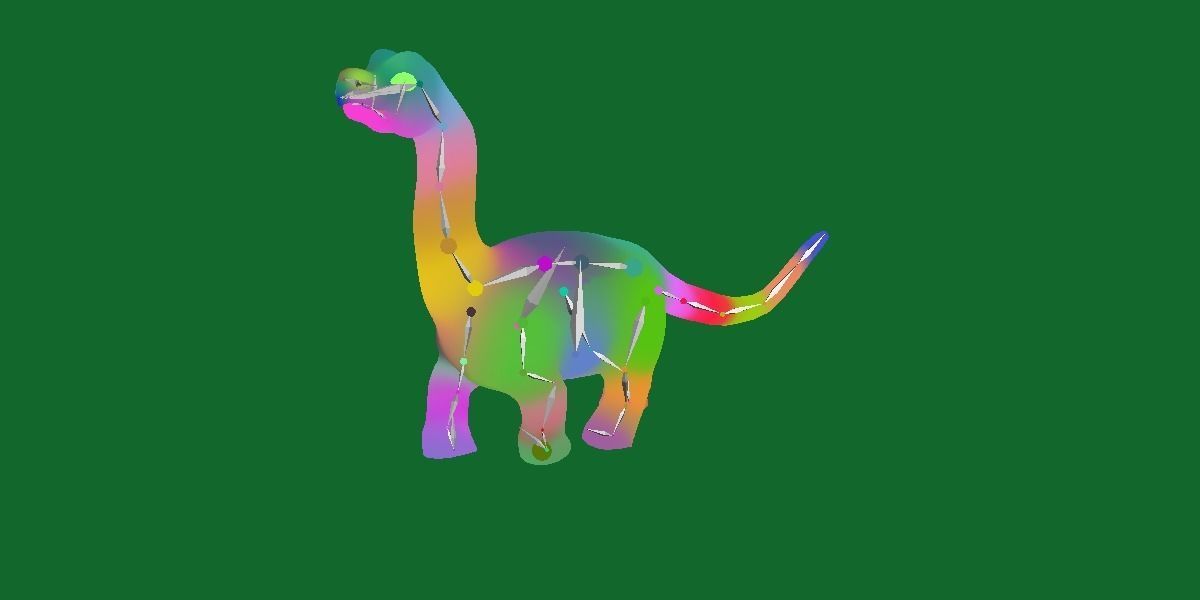 Brachiosaurus Baby Dinosaur Low-poly 3D model_28