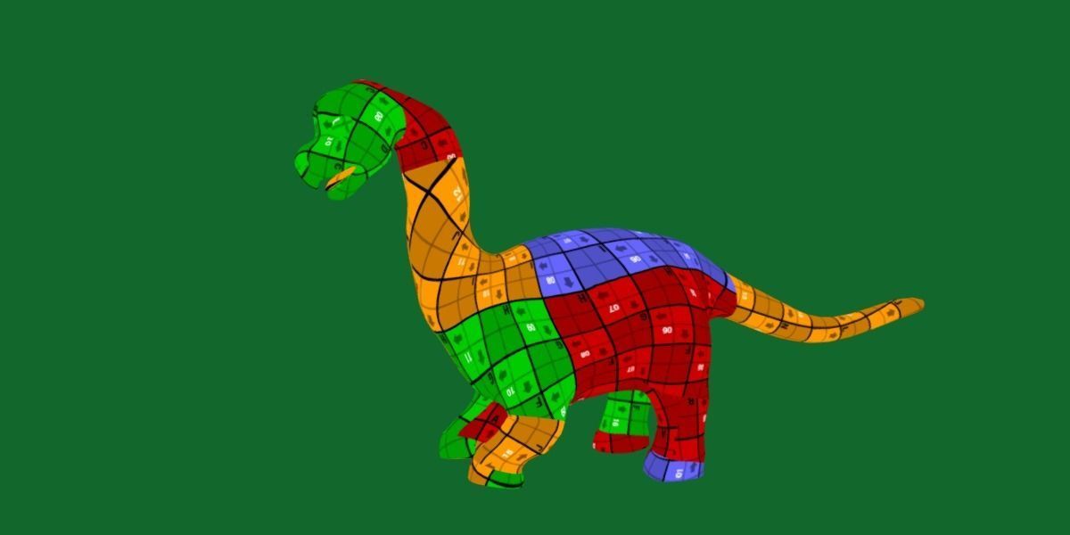 Brachiosaurus Baby Dinosaur Low-poly 3D model_20