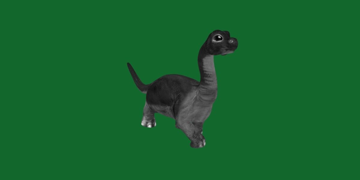 Brachiosaurus Baby Dinosaur Low-poly 3D model_13