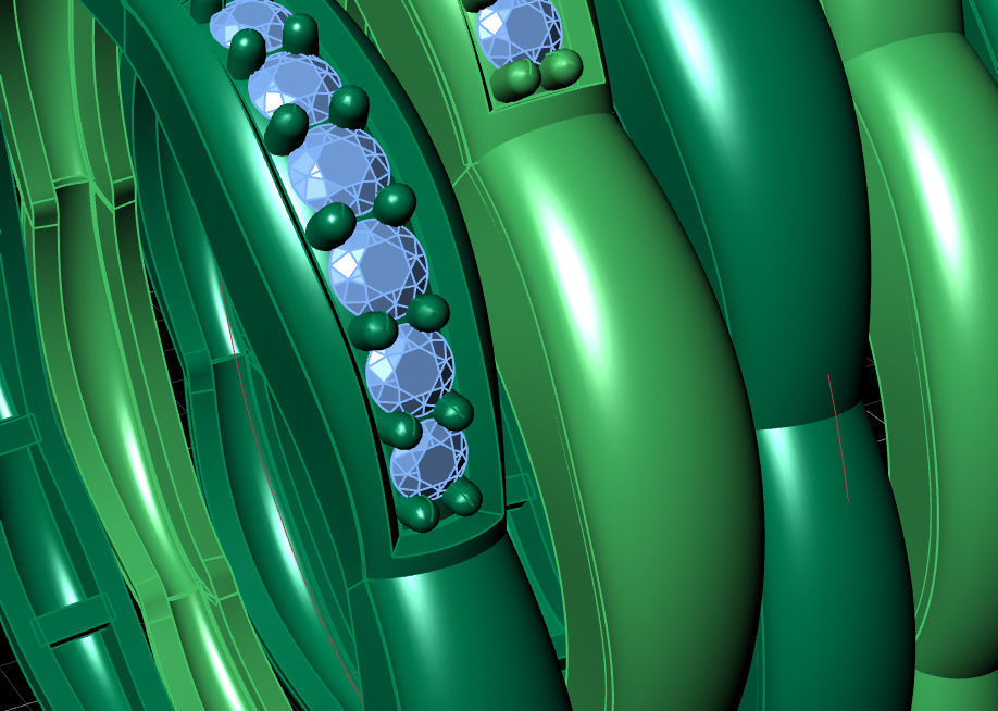 Multi-line-ring 3D print model_14