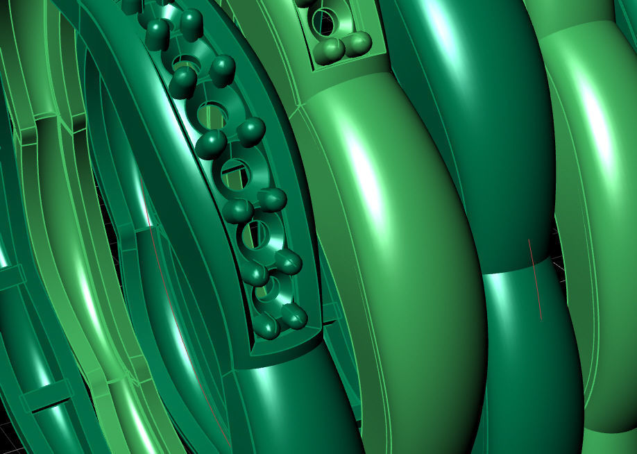 Multi-line-ring 3D print model_13