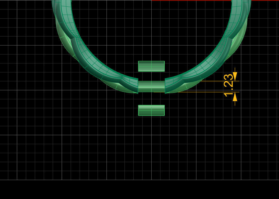 Multi-line-ring 3D print model_16