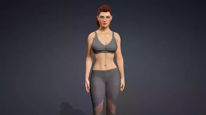 Sexy Character - Fully Rigged 3D model 