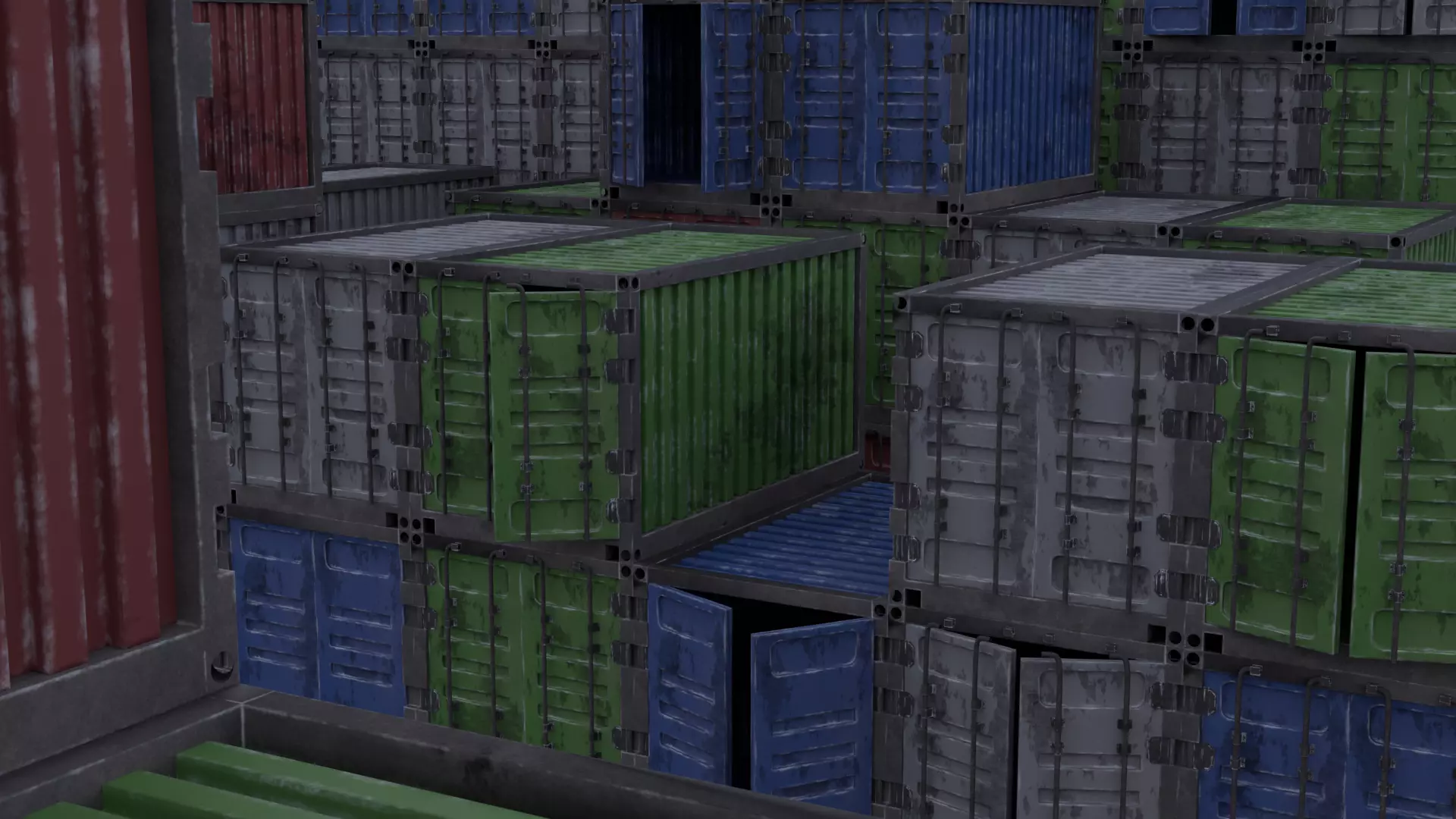 Container Game-Ready Free low-poly 3D model