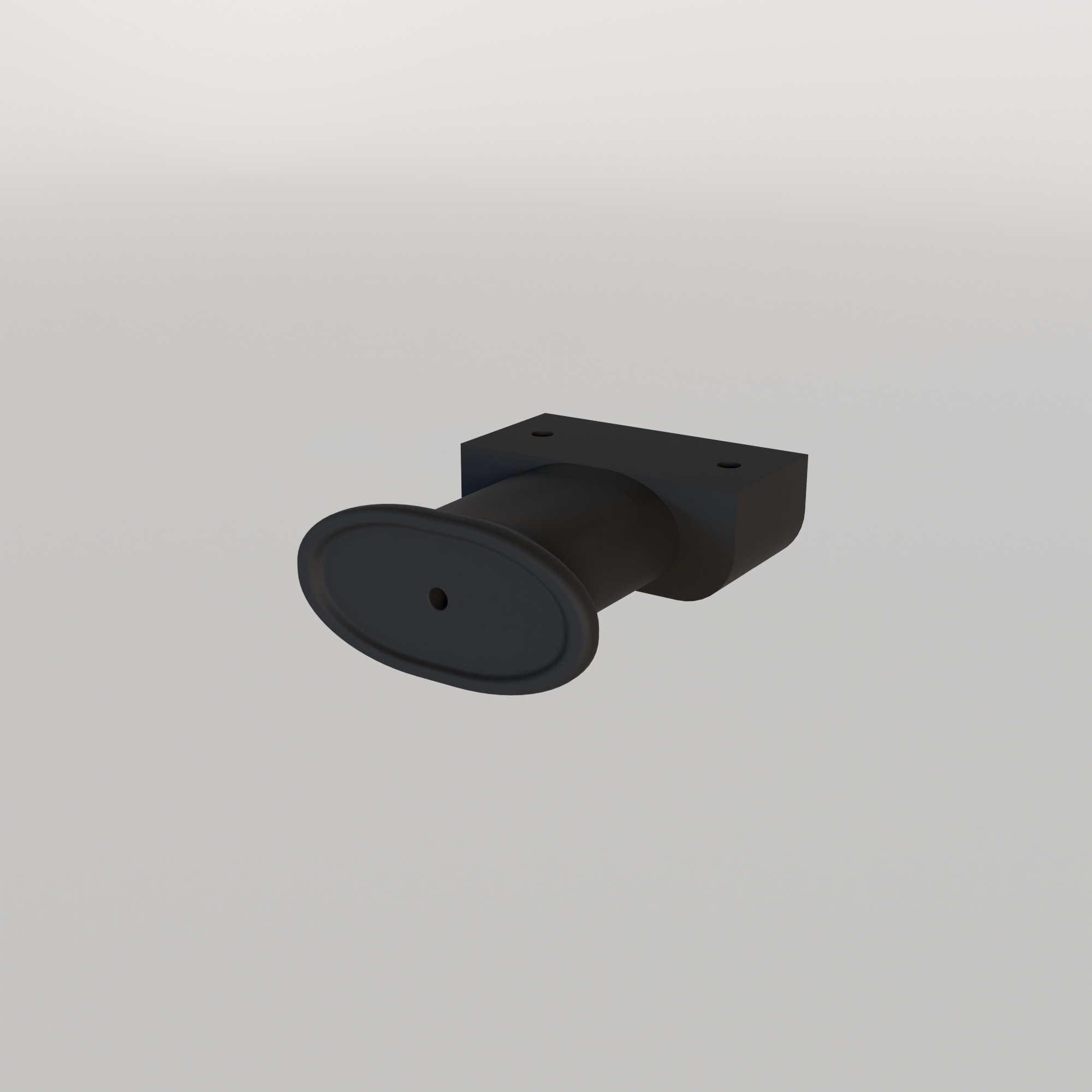 STL Under Desk Headphone Holder Sleek Space Saving Design 3D print model_3