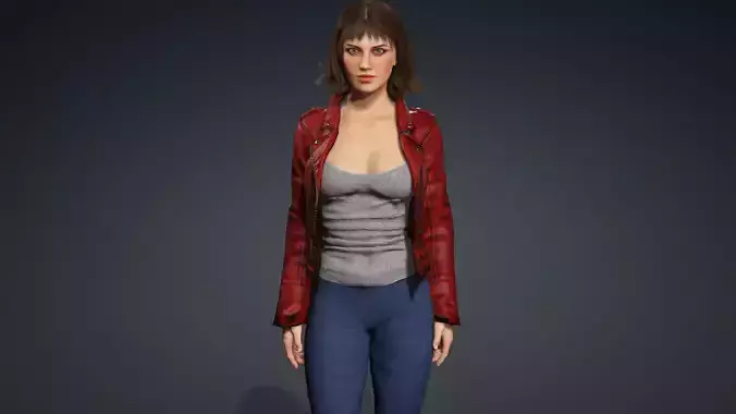 Sexy Character - Fully Rigged 3D model