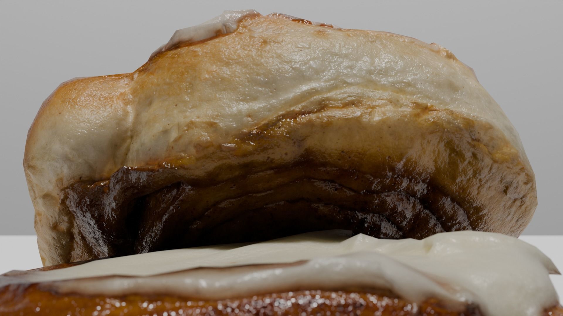 Cinnamon Roll 3D model_4