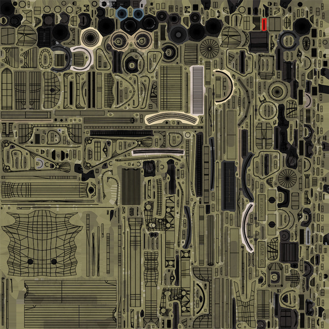 4 Grenade Launcher Brown All PBR Unity UE Textures Included 3D Model Collection_22