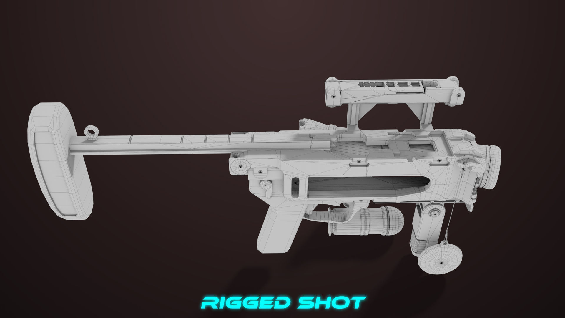 4 Grenade Launcher Brown All PBR Unity UE Textures Included 3D Model Collection_14