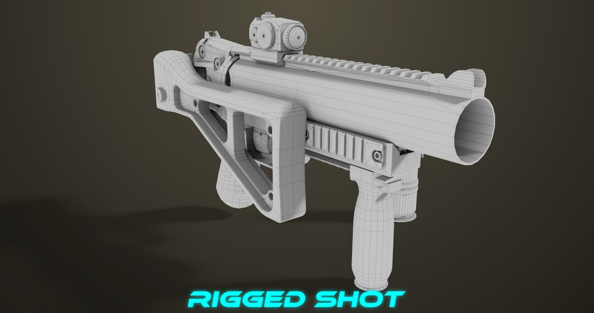 4 Grenade Launcher Brown All PBR Unity UE Textures Included 3D Model Collection_21