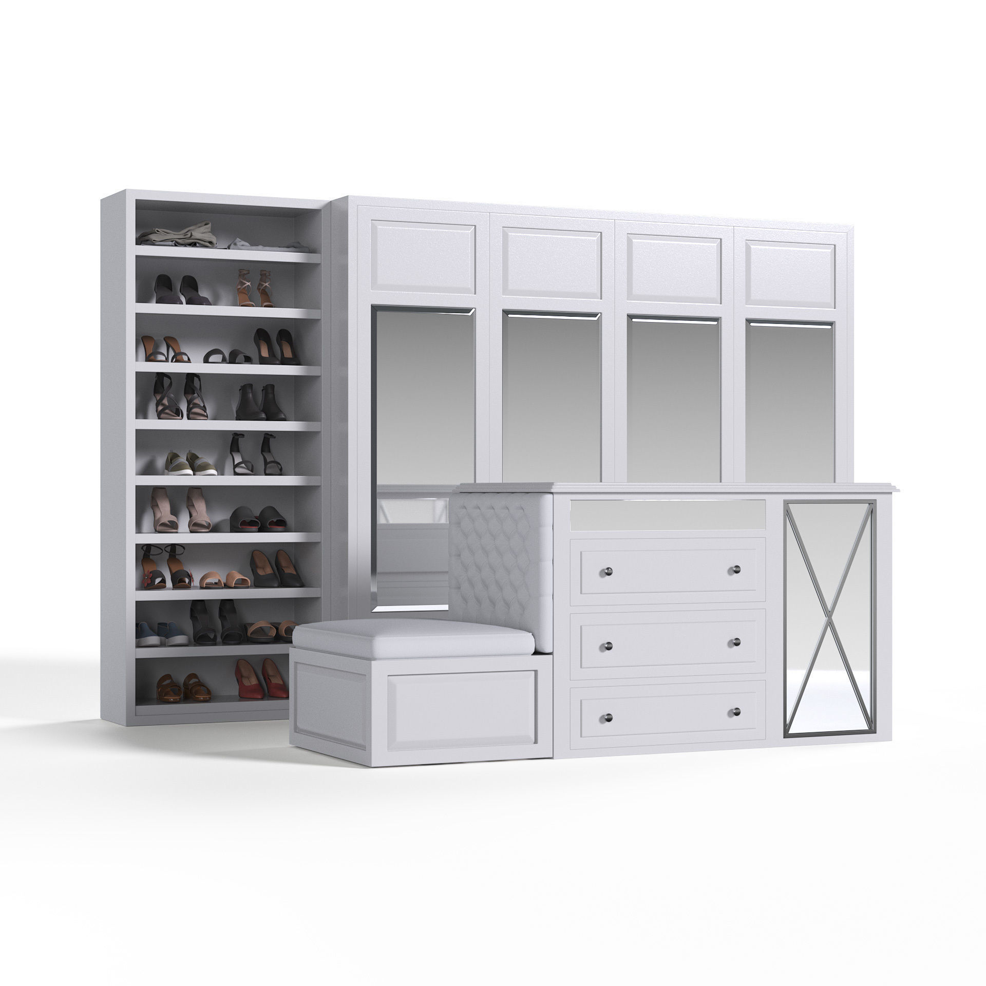 Archmodels vol 277 - collection of modern wardrobes 3D model_4