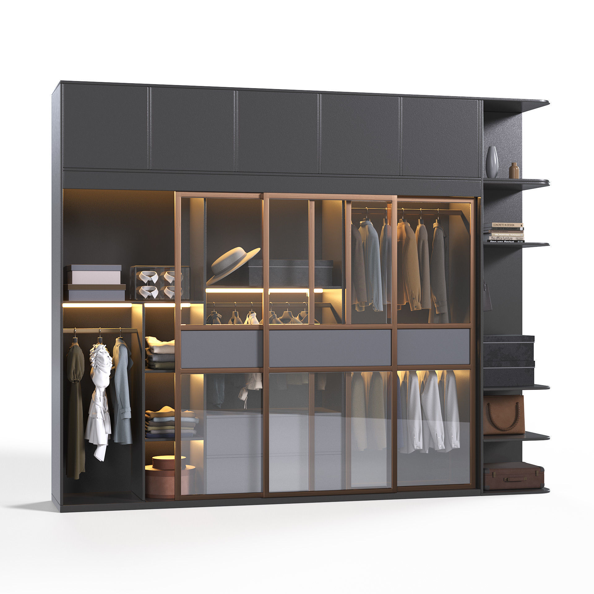 Archmodels vol 277 - collection of modern wardrobes 3D model_9