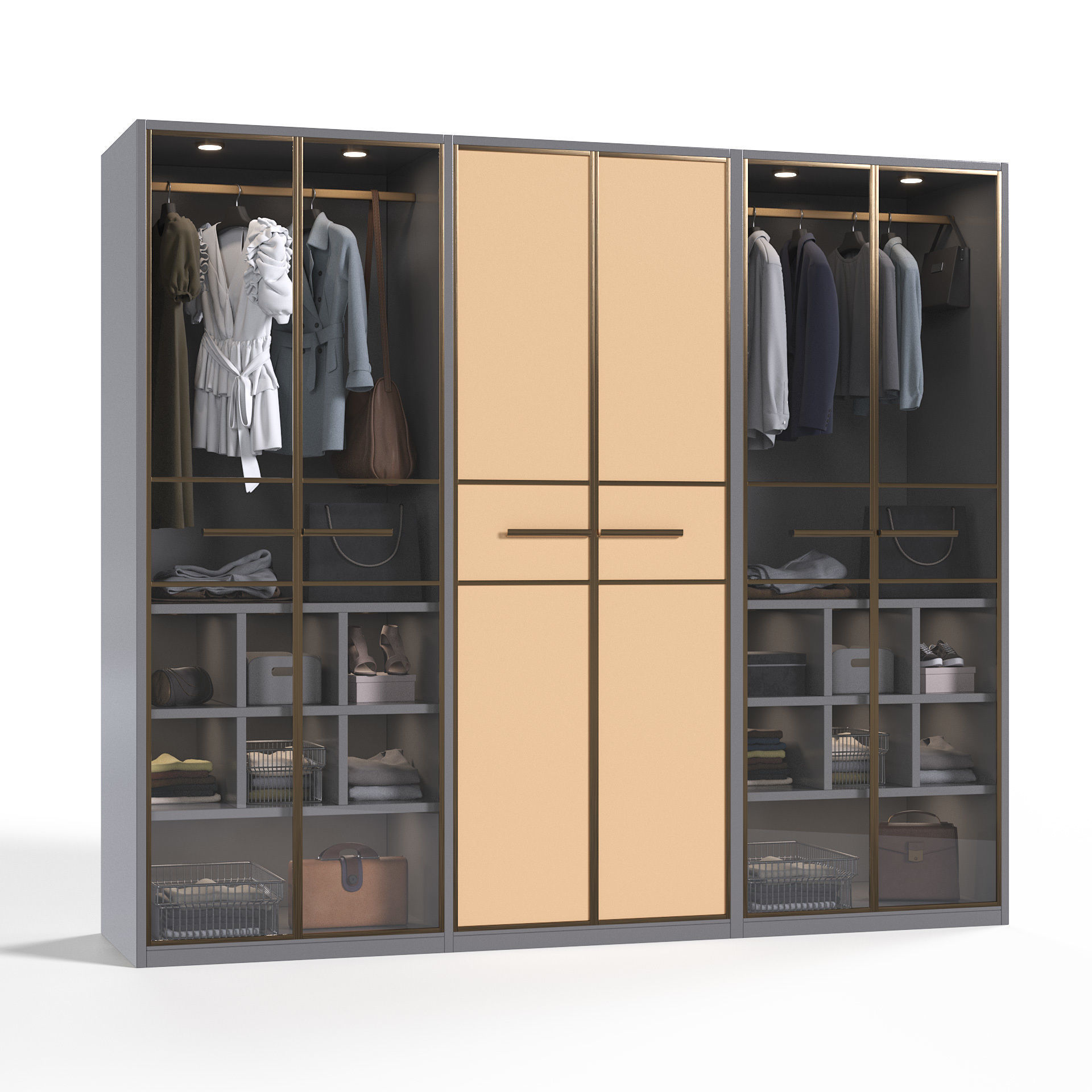 Archmodels vol 277 - collection of modern wardrobes 3D model_13