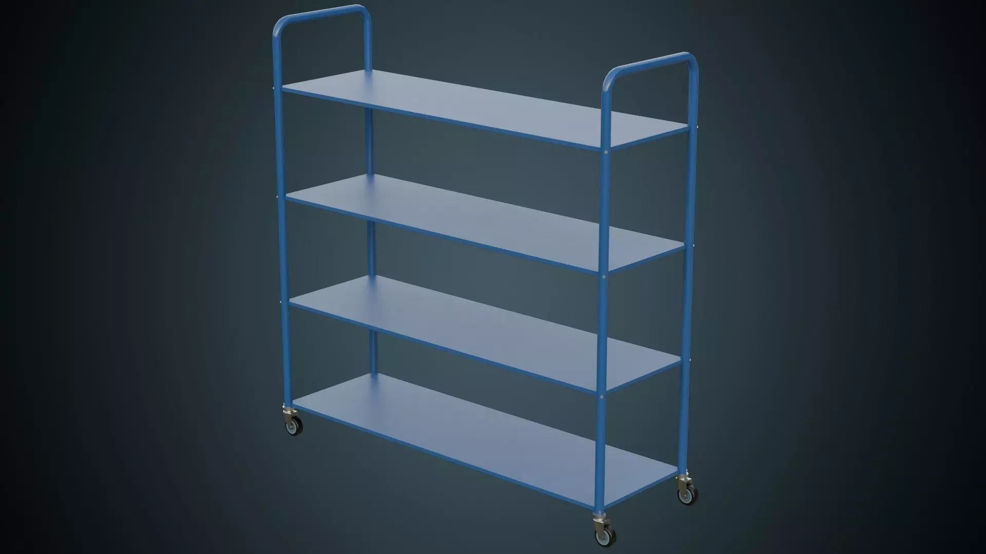 Shelf 1A Low-poly 3D model_0