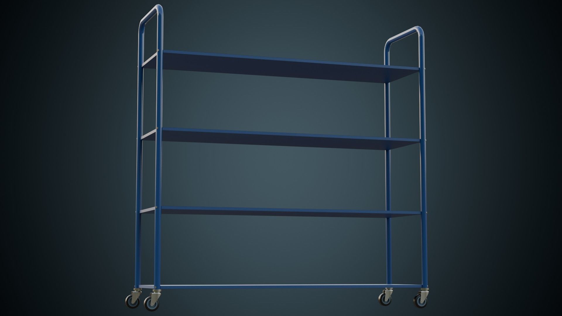 Shelf 1A Low-poly 3D model_3